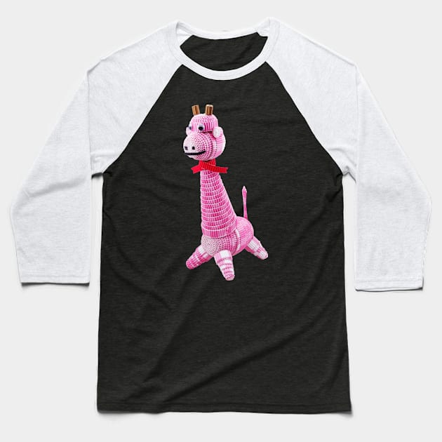 The giraffe Baseball T-Shirt by Crazy_Paper_Fashion